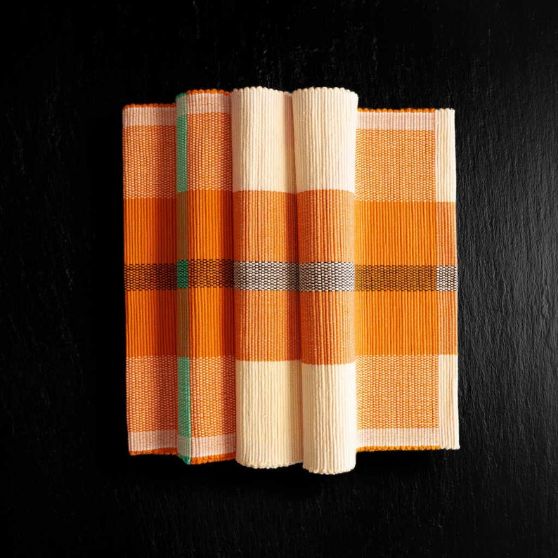 Handwoven Table Runner - 100% Natural, Hand-Dyed Cotton | Epicurean