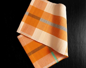 Handwoven Cotton Table Runner 5ft • Ideal for 4-6 Seat Tables • Woven Dresser Scarf • Bedroom Dresser Mat • Boho Accent Scarf