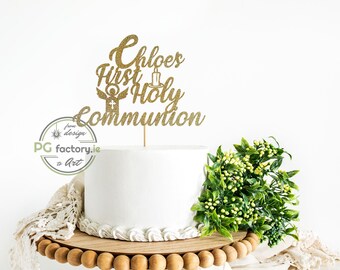 First Communion Cake Topper Etsy First Communion Cake Topper Etsy