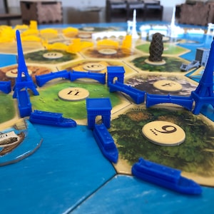 Replacement Pieces for Catan Settlers - Paris