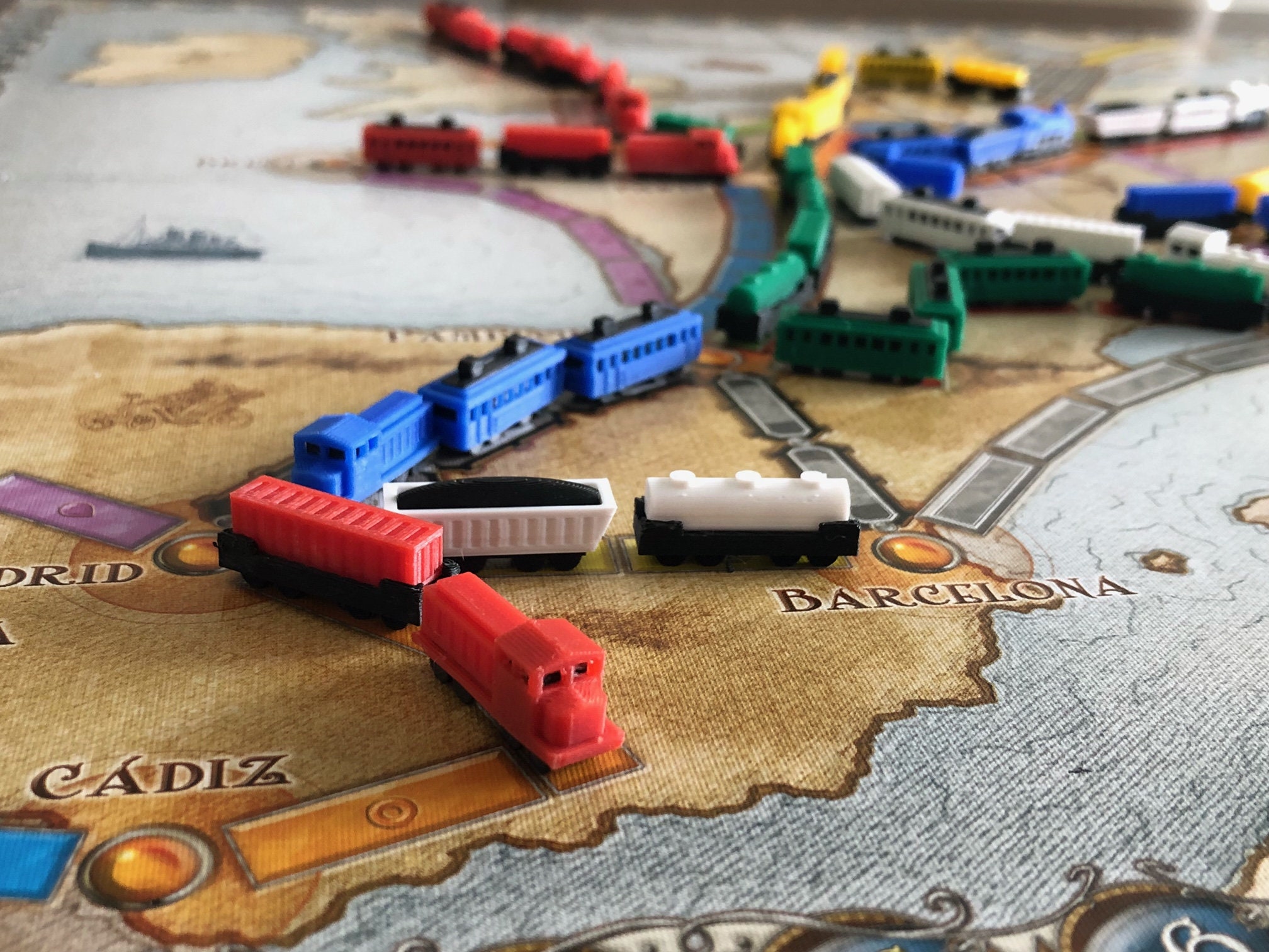 Upgrade Deluxe first Class Player Boards for Ticket to Ride, Board Game  Upgrades, Dashboards 