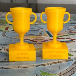 Customizable Personalized Game Night Winner Trophy