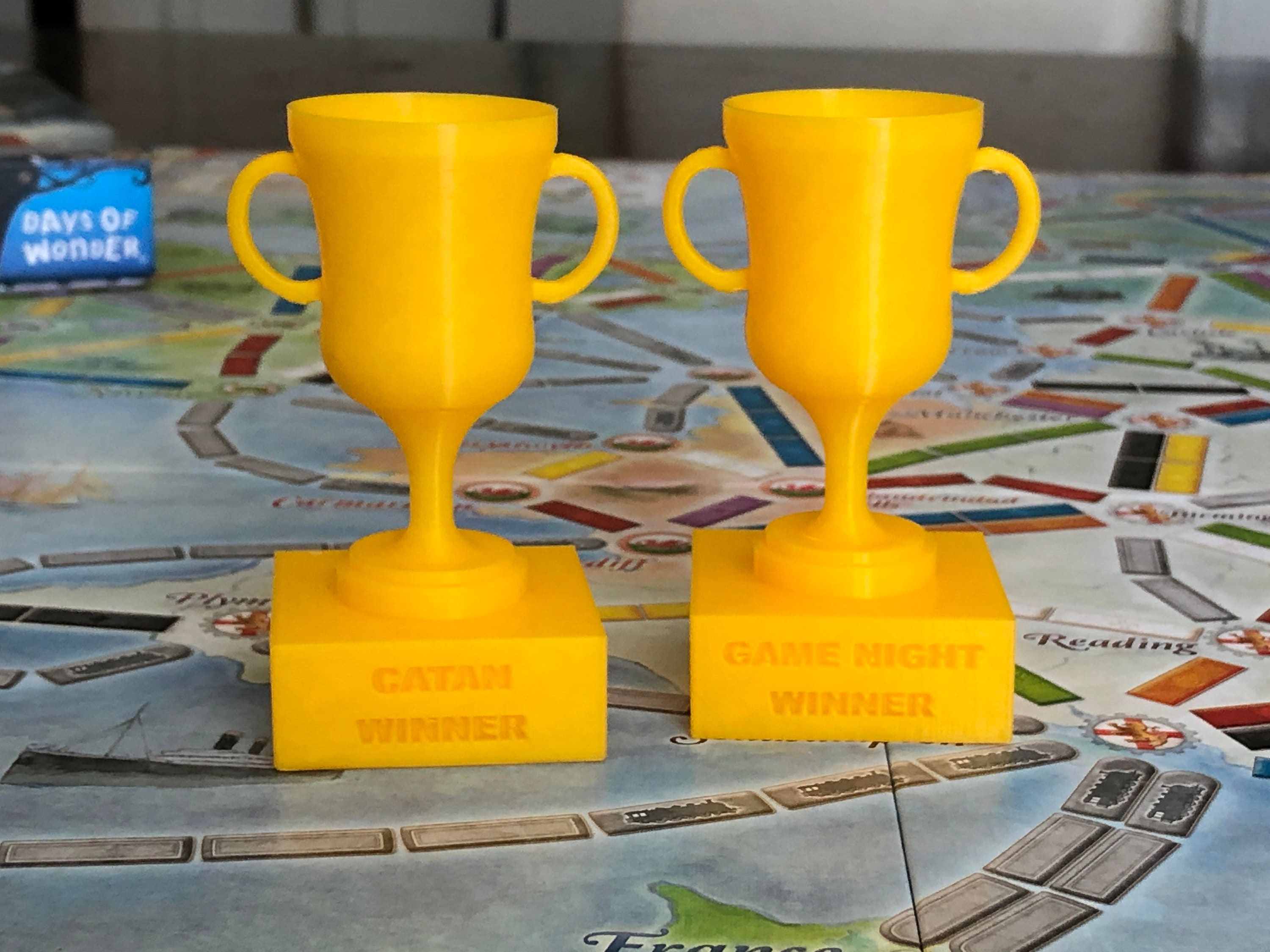 Customizable Personalized Game Night Winner Trophy Etsy UK