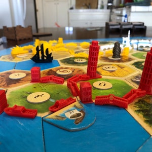 Replacement Pieces for Catan Settlers - Italy