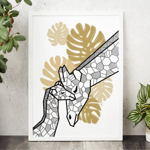Giraffe Baby and Mum Print, Safari Nursery art, Safari animals wall art, Baby giraffe, Safari nursery Decor Theme, Giraffe Nursery Decor,