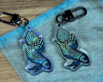 Betta Keychain- Acrylic Keychains
