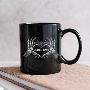 Elder Emo Mug, Emo Mug, Emo Mom, Emo Scene, Emo Gifts, Scene Emo, Emo Gift, Not A Phase, 11oz Coffee Mug