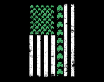 Irish American Flag Png, St Patrick's Day Png, Irish Png, Sublimation Design Downloads