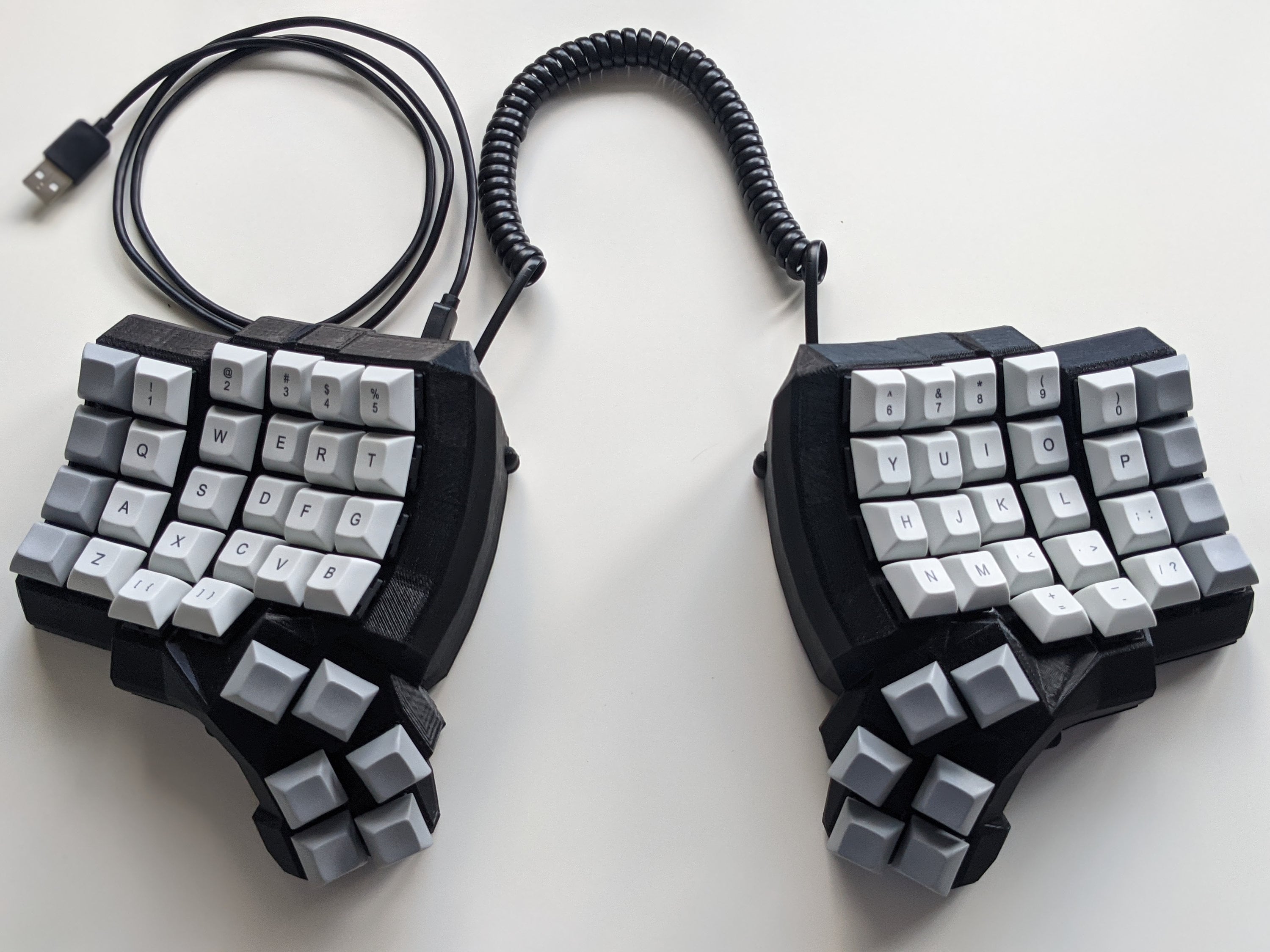 Ergonomic Dactyl Manuform Keyboard Etsy Australia