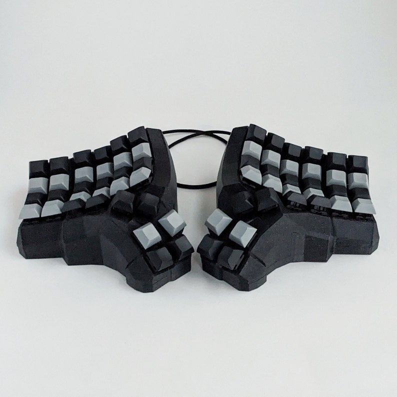 Ergonomic Dactyl Manuform Keyboard Etsy