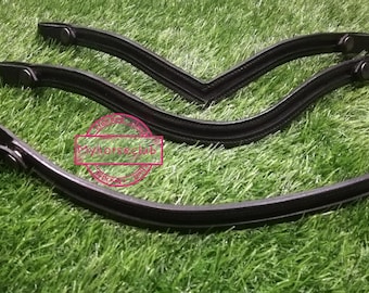 Broche de cuero para frontalera en blanco: U, V, recto - Hágalo usted mismo