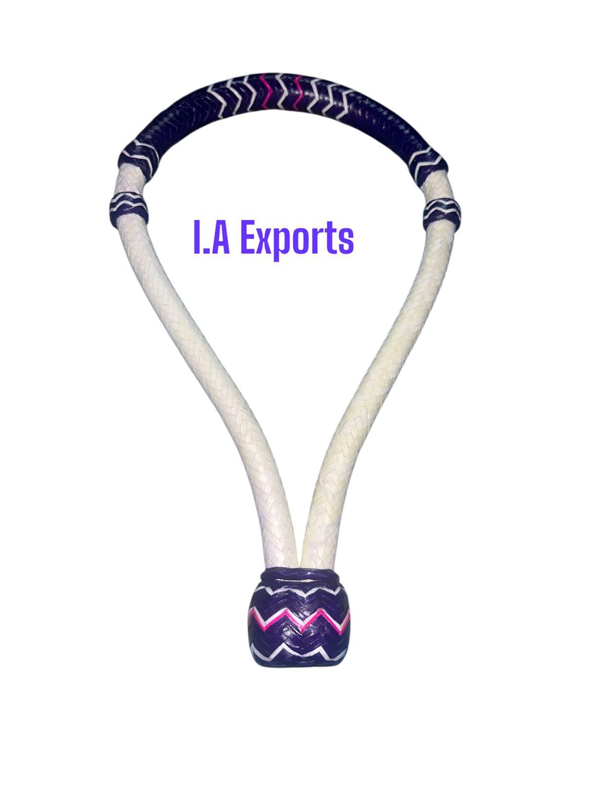 Bosal Tressé Avec Cuir Brut Marron Naturel - Taille Standard