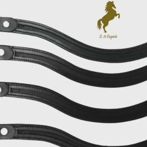 Empty channel snap browband quick click with snaps Shape U,V, Straight shape bridle tack brow- band Size Full, Cob, Pony premium quality 8mm
