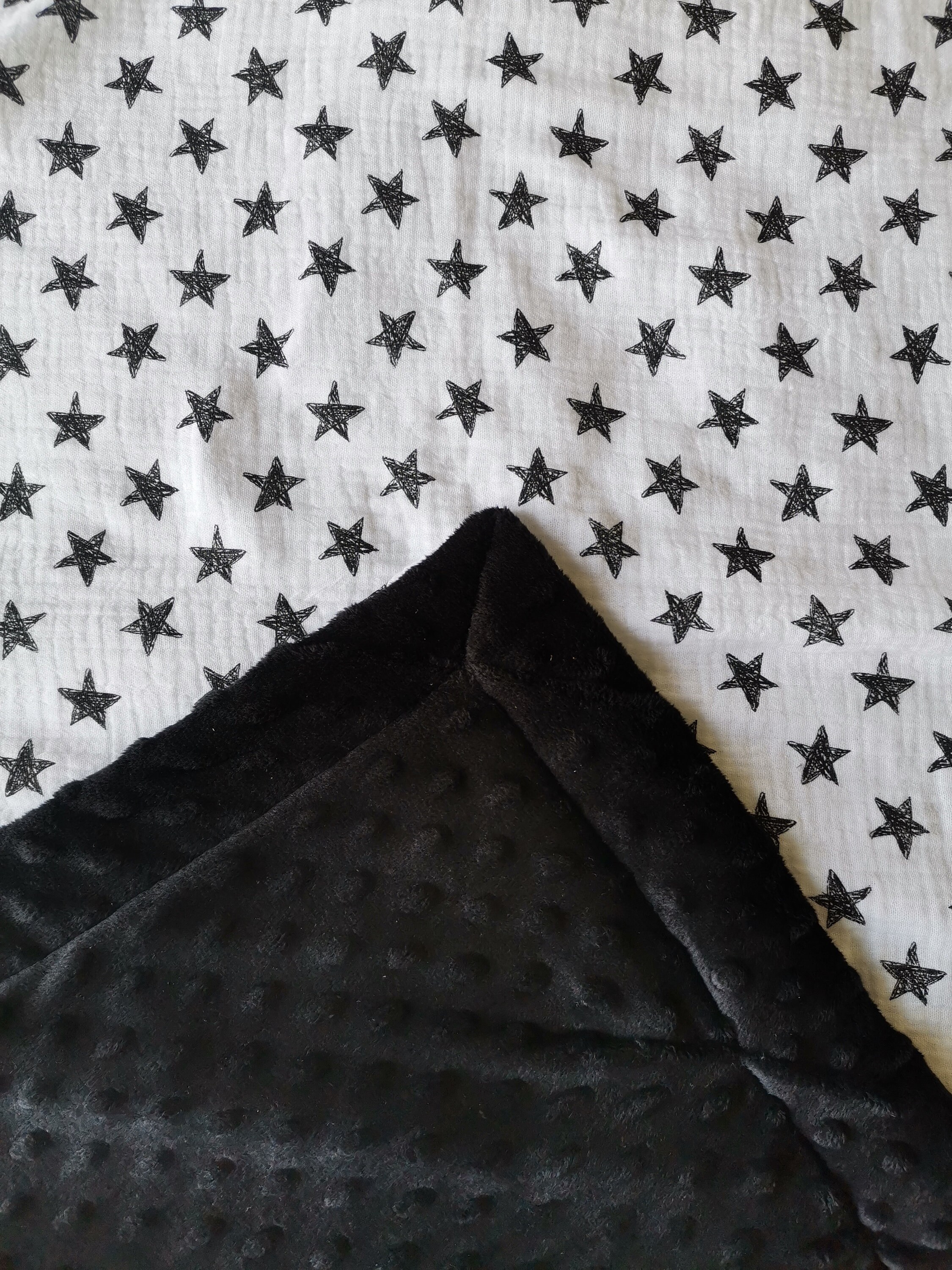 Couverture de Bébé Chaude en Coton Minky et Ouate