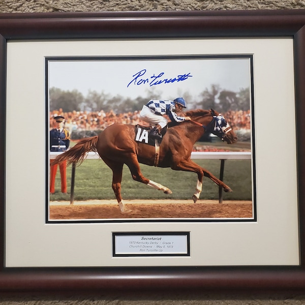 Secretariat Kentucky Derby 8x10 Framed Signed Photo