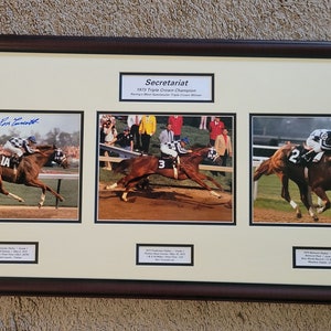 Secretariat Triple Crown Commemorative Framed Signed Ron Turcotte