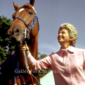 Secretariat Portrait Photo w/ Penny Chenery