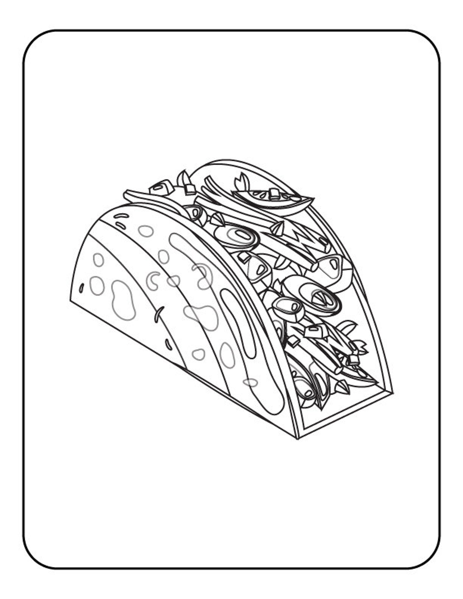 Food Coloring Pages Coloring Sheets Fun Learning Education | Etsy