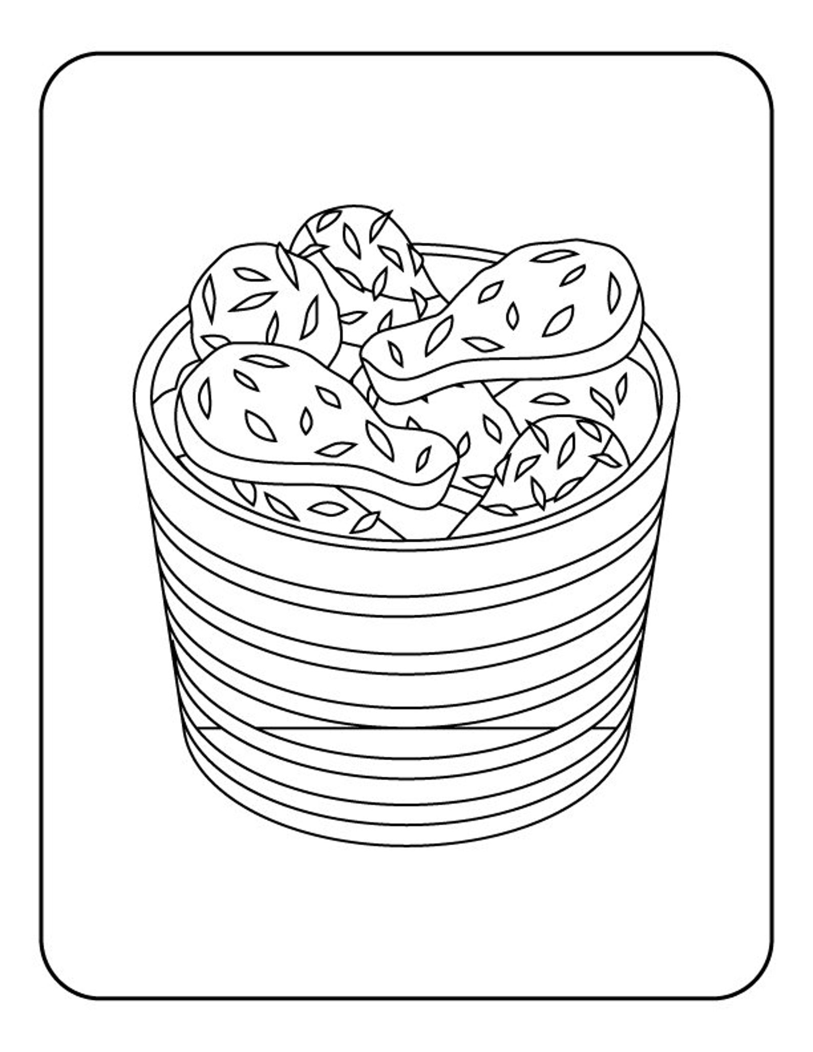 Food Coloring Pages Coloring Sheets Fun Learning Education | Etsy