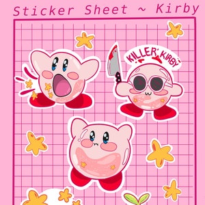 Kirby Sticker Sheet