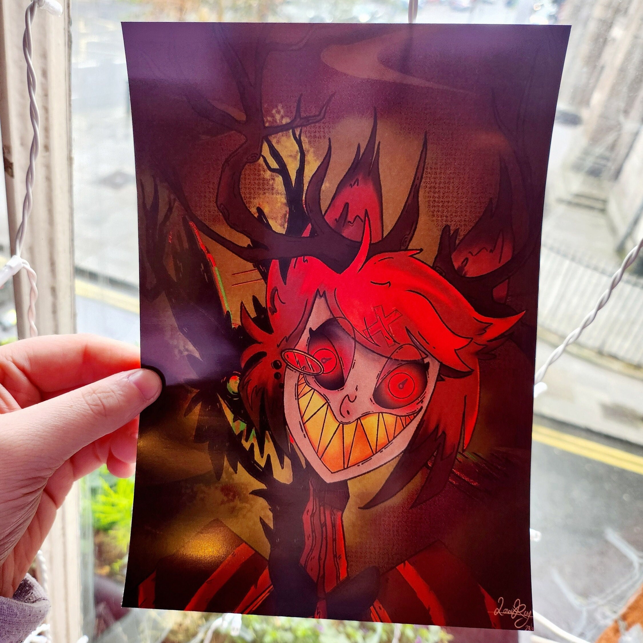 Alastor Hazbin Hotel Print A4 or A5 Sizes - Etsy