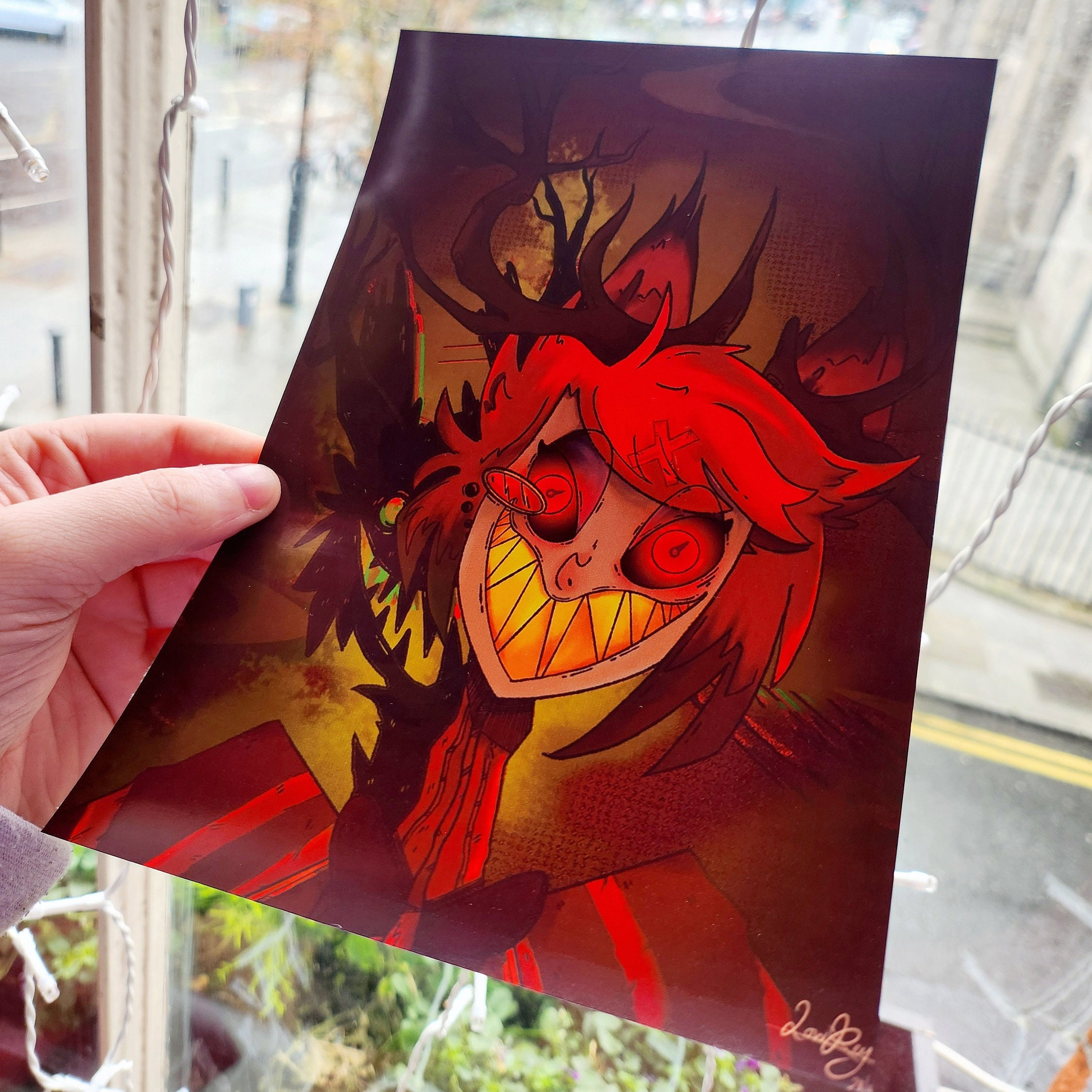 Alastor Hazbin Hotel Print A4 or A5 Sizes - Etsy