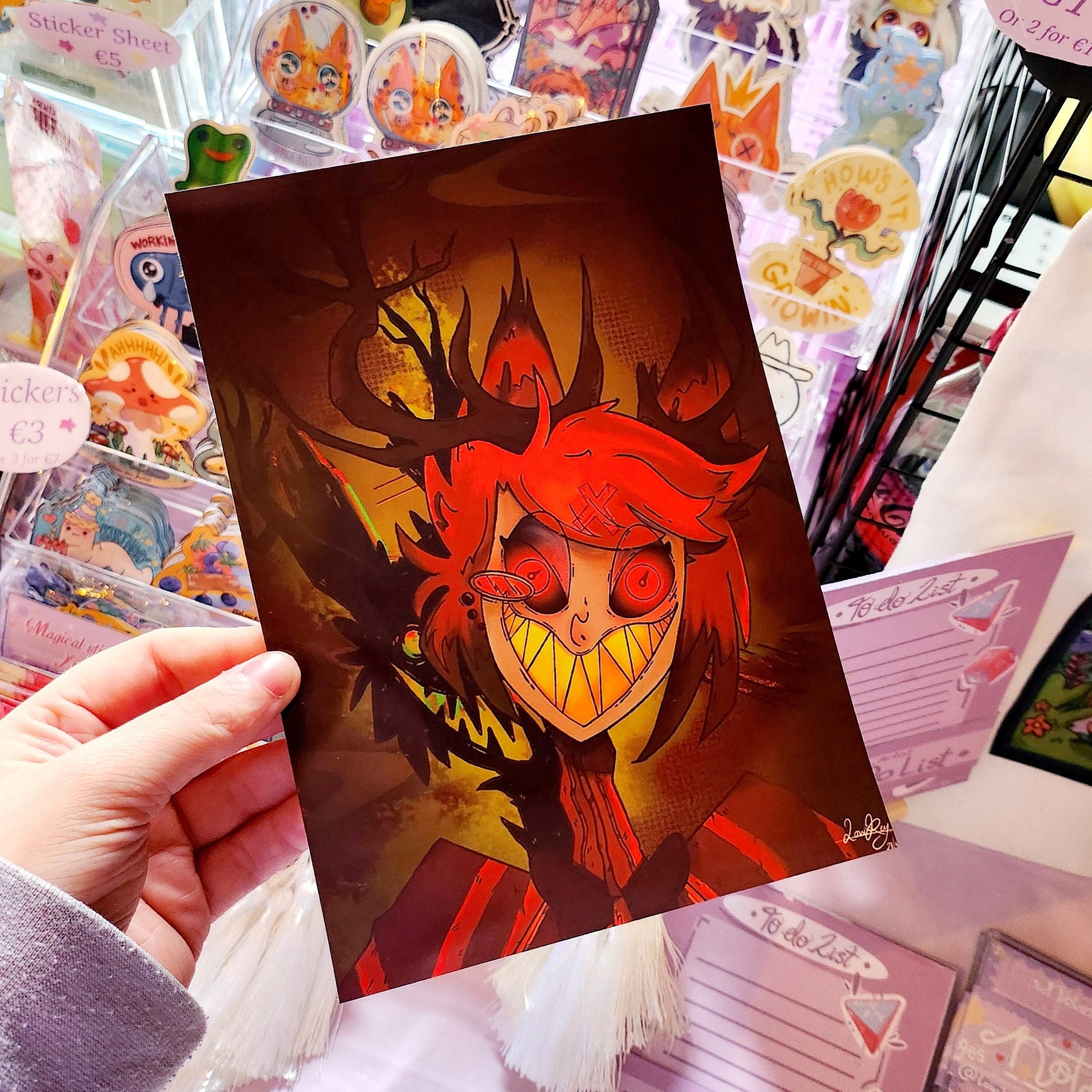 Alastor Hazbin Hotel Print A4 or A5 Sizes - Etsy
