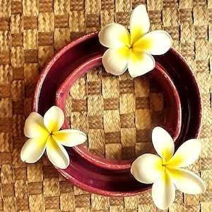 Red Plumeria Ring