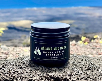 Mud Mask | MĀLAMA MUD | Hawaiian Honey Facial Treatment | Natural Skincare