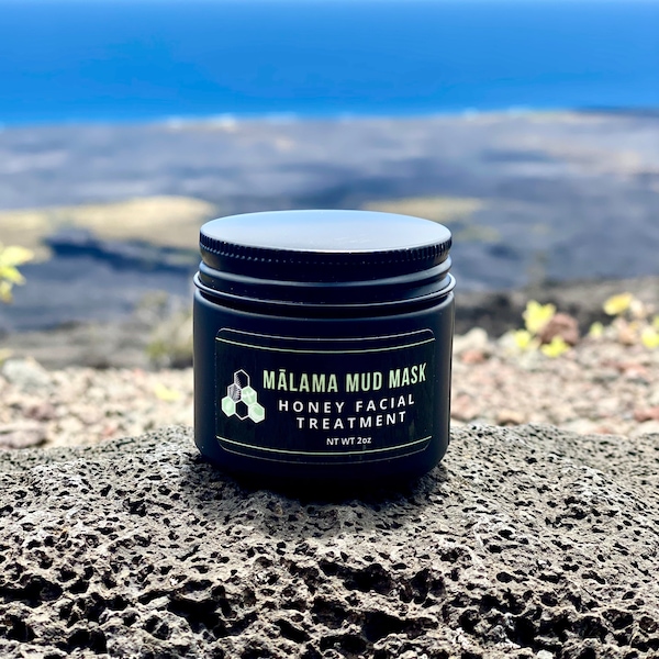 Mud Mask | MĀLAMA MUD | Hawaiian Honey Facial Treatment | Natural Skincare