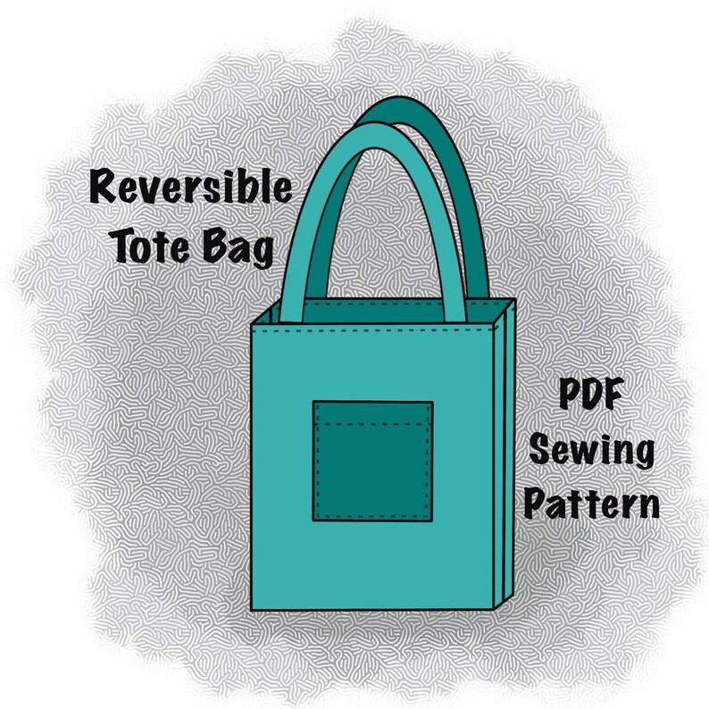 Reversible Tote Bag Sewing Pattern: Beginner-friendly (PDF Download) - Etsy
