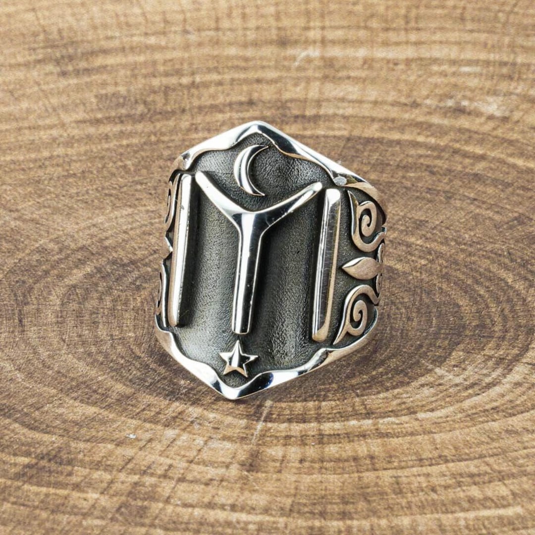 Turkish 925K Sterling Silver Thumb Ring Engraved Turkish - Etsy