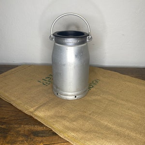 Milk jug, old milk jug, large milk jug, aluminum milk jug, Valentine&#39;s Day gift, Easter
