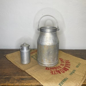 Milk jug, old milk jug, large milk jug, aluminum milk jug, Valentine&#39;s Day gift, Easter