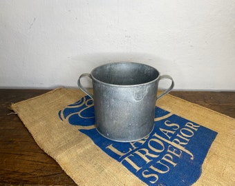 Antiguo, olla de zinc, cubo de zinc, hervidor, olla para conservas, cubo de zinc