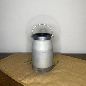 Milk jug, old milk jug, large milk jug, aluminum milk jug, Valentine&#39;s Day gift, Easter