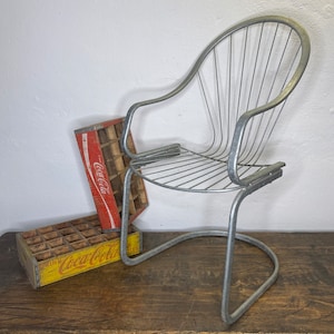 Valentine&#39;s Day gift, cantilever chair, industrial chair, workshop chair, garden chair, design chair