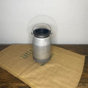 Milk jug, old milk jug, large milk jug, aluminum milk jug, Valentine&#39;s Day gift, Easter