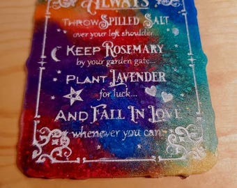 Customizable Practical Magic Sign- Resin