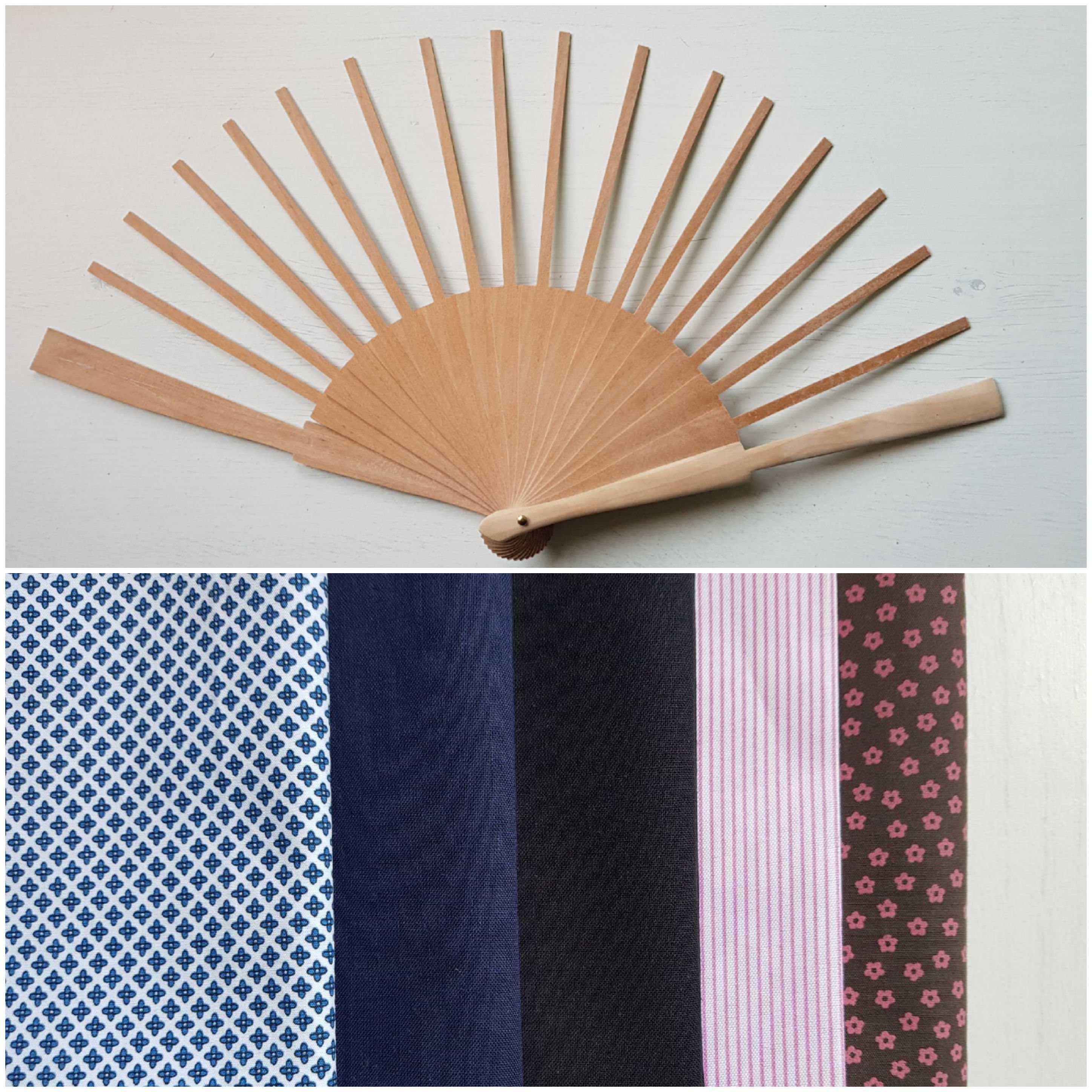 Abanico 23 cm con la tela que escojas. Abanico personalizado. Etsy