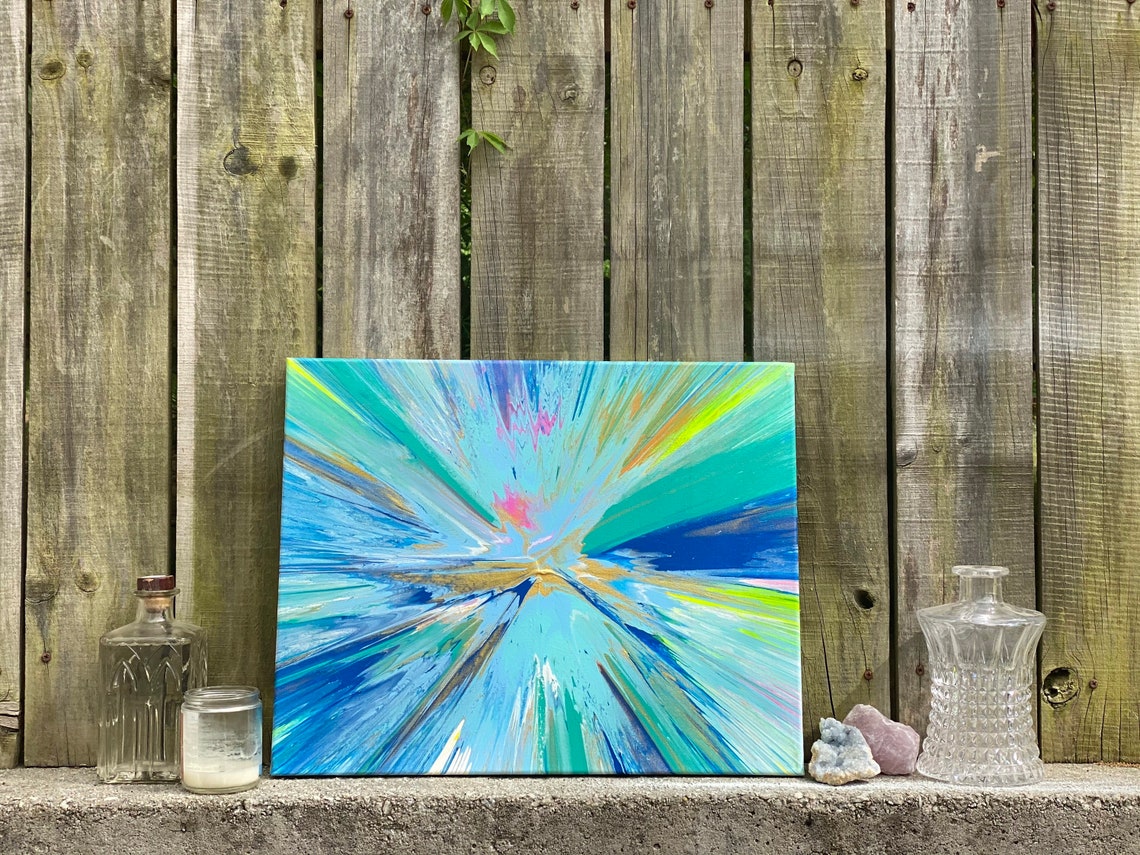 16x20 abstract acrylic painting on canvas Etsy