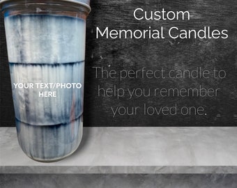 Memorial Candle | Grief Candle | Intention Crystal Candle