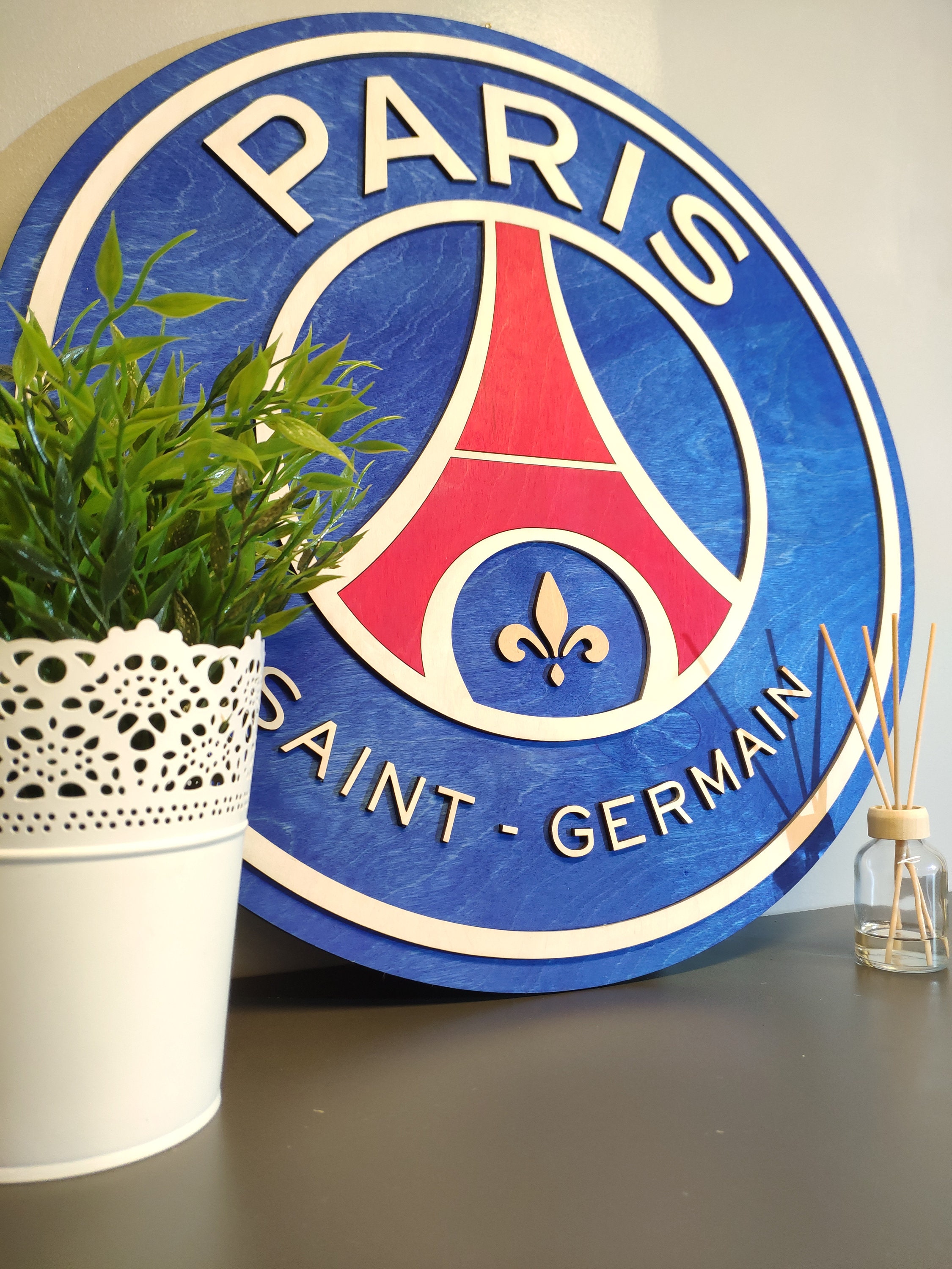 Lampe 3D Football : Ballon PSG Logo