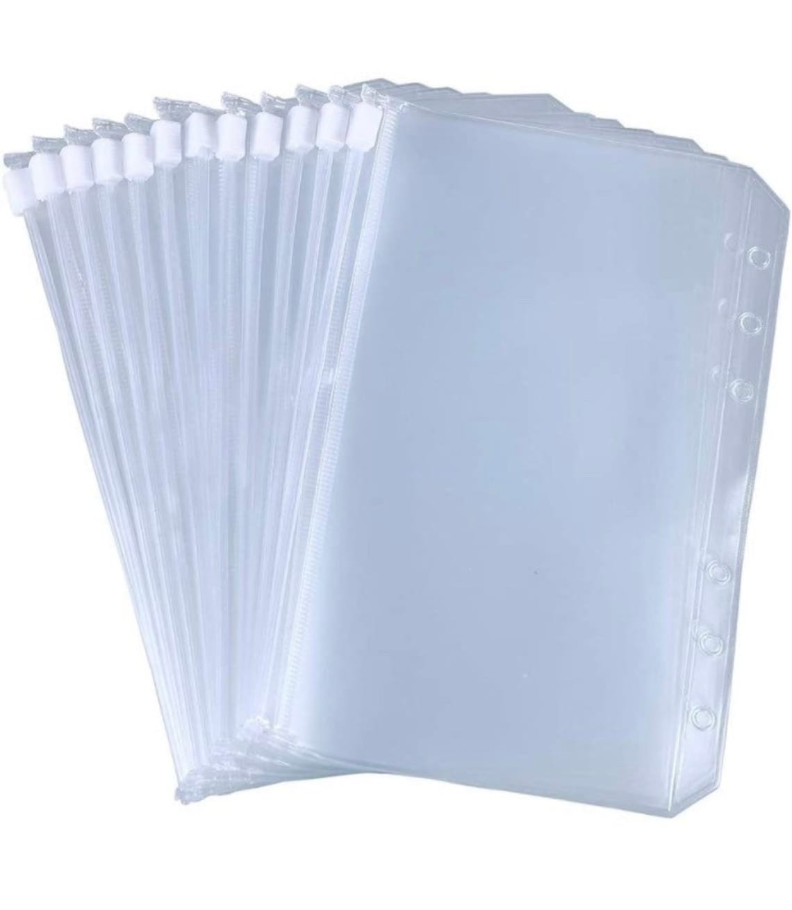 A6 Plastic Envelopes 6 Hole Binder Zipper Folders Suits 6 Etsy