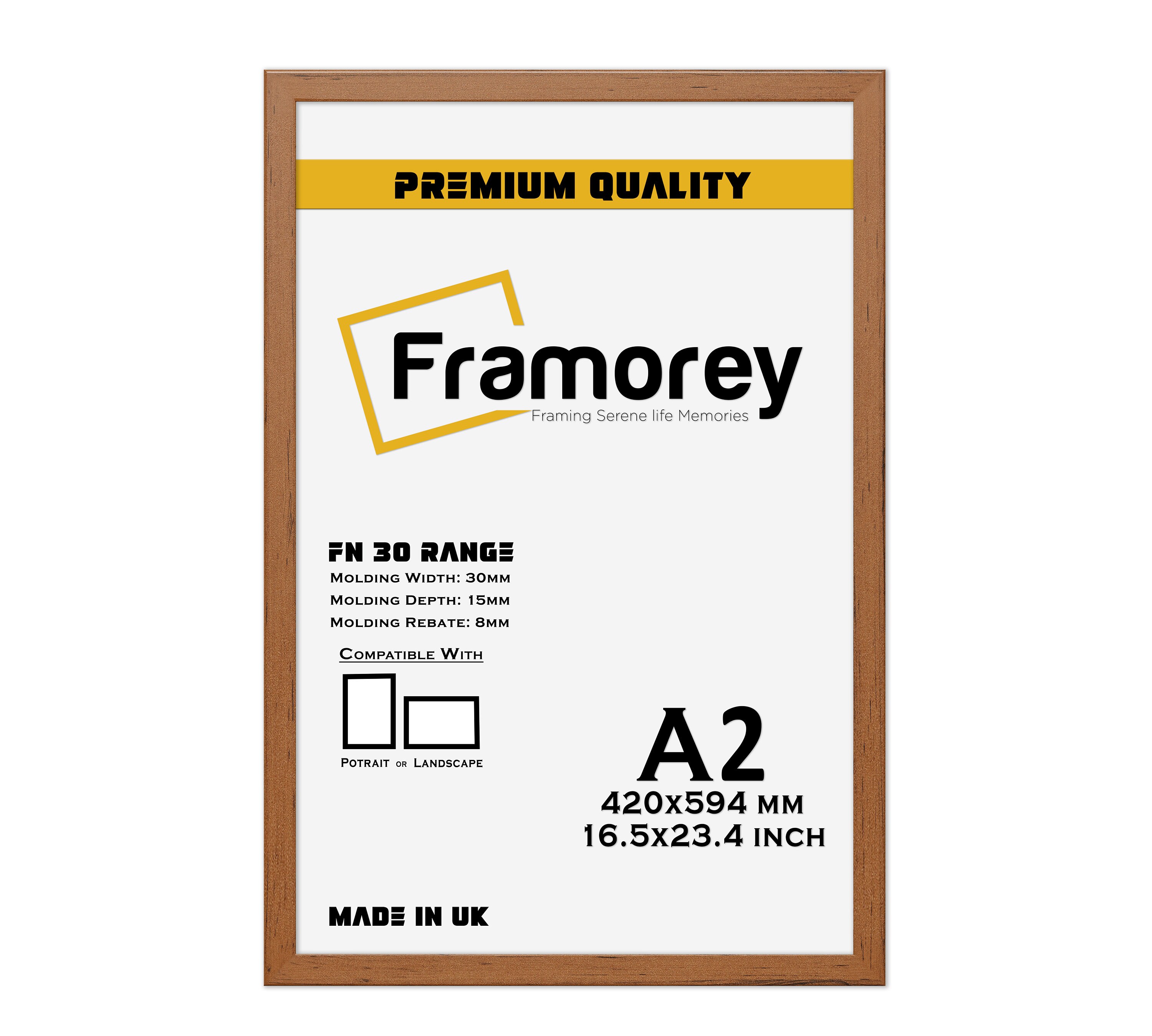 A2 Size Flat Profile Picture Frame / 594x420mm Size Black Etsy UK