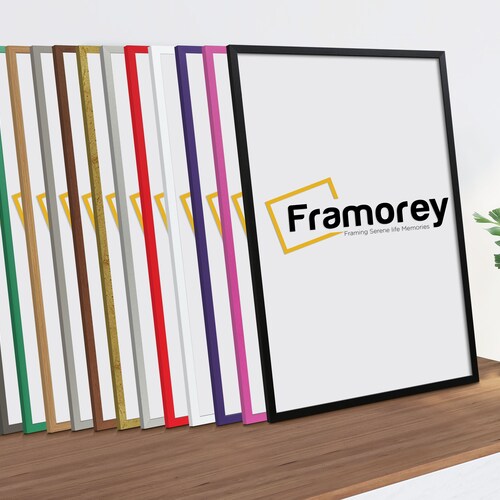 A2 A3 A4 A5 Thin Matt Black Photo Frame White Picture Frames Etsy