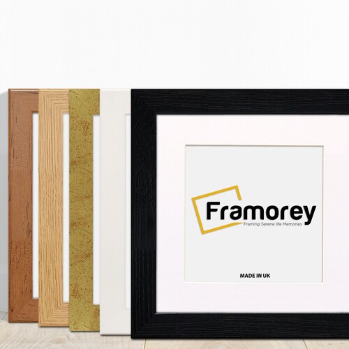 Oak Photo Frame With Mounts Wooden Effect Square Picture Etsy UK