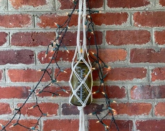 Macrame Bottle Tote Handmade