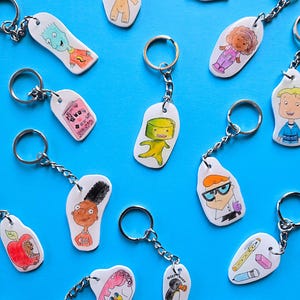 Handmade Keychain | Lizzie McGuire, Snacks, Canadiana, MSN | 90s Y2K Nostalgic Illustration Art