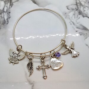 Angels watching over me - Memorial Bracelet - Sympathy Gift - Funeral Gift